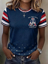 Women's Casual Football Print T-Shirt