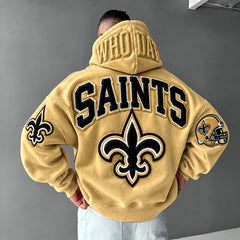 Rugby-print Hoodie