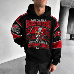 Rugby-print Hoodie