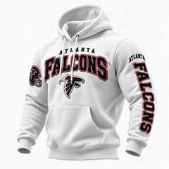 Rugby-print Hooded Sweatshirt