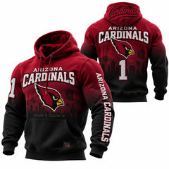 Rugby-print Hooded Sweatshirt
