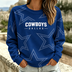 Women's Football Fan Graphic Crewneck Sweatshirt