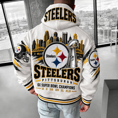 Rugby-print Hoodie