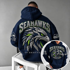 Rugby-print Hoodie