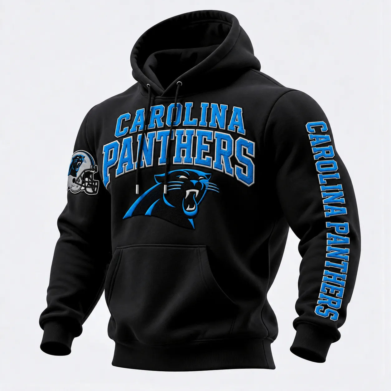 Rugby-print Hooded Sweatshirt
