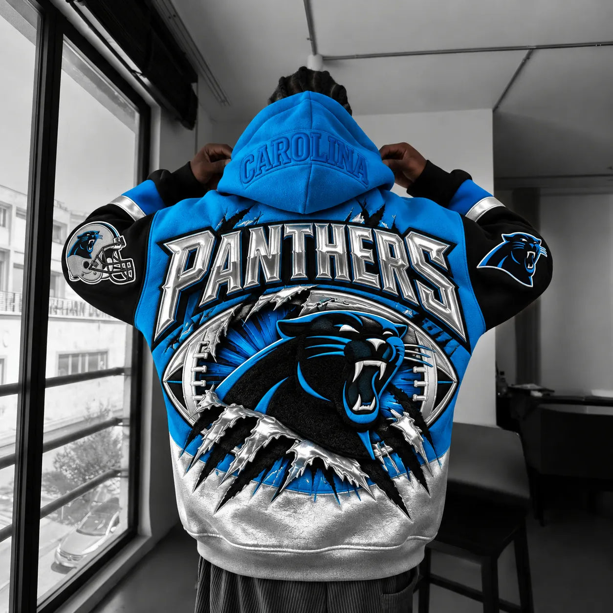 Rugby-print Hoodie