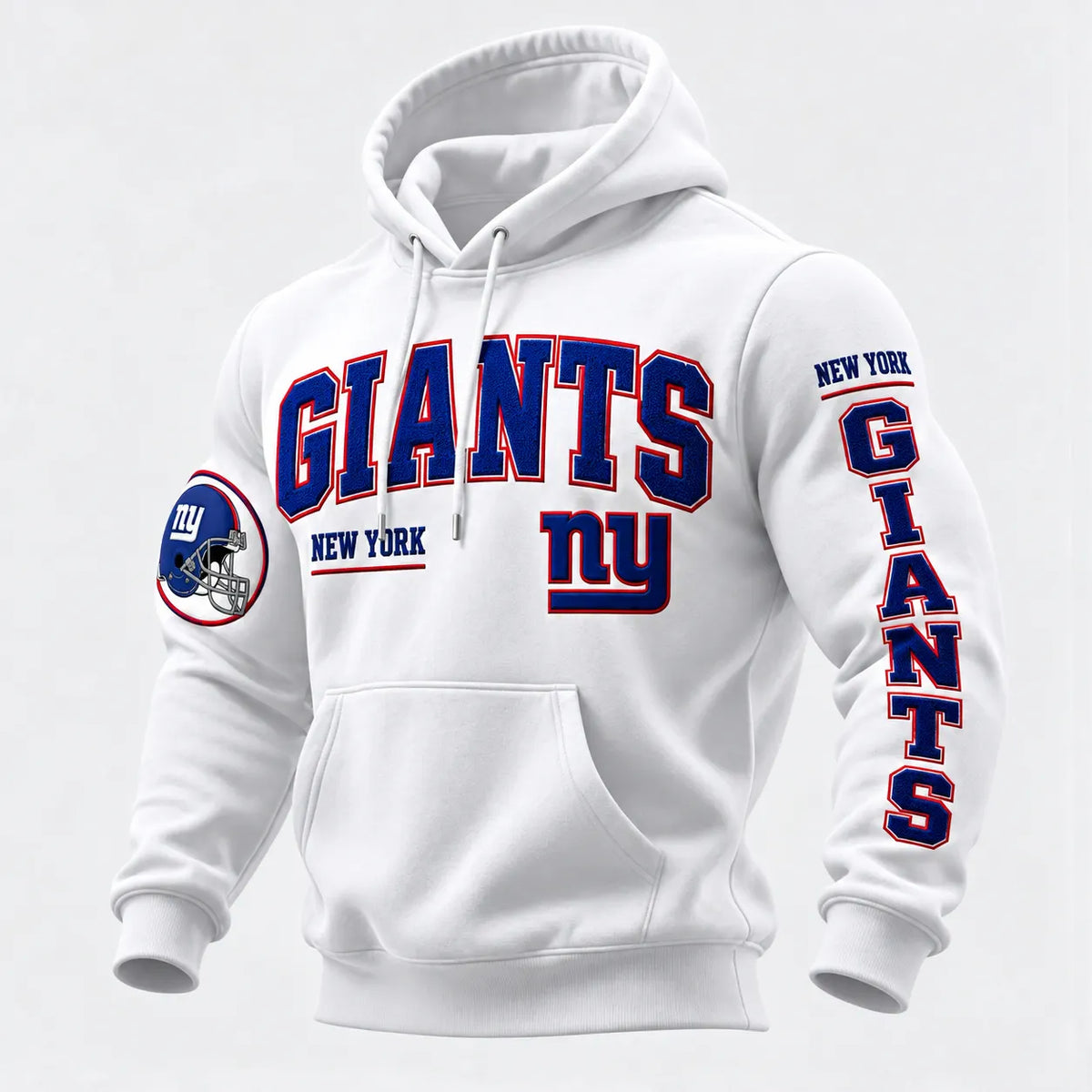 Rugby-print Hooded Sweatshirt