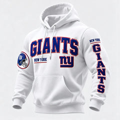 Rugby-print Hooded Sweatshirt