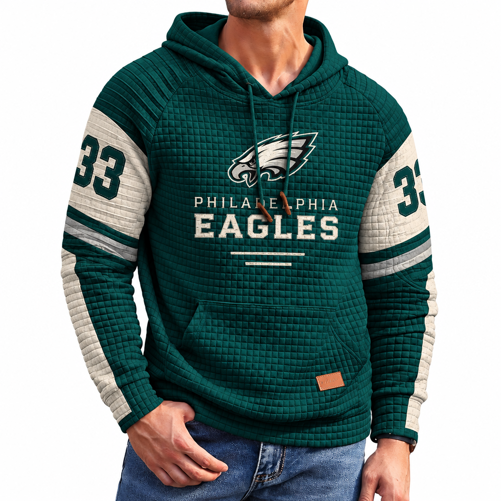Rugby-print Hoodie