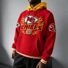 Rugby-print Hoodie