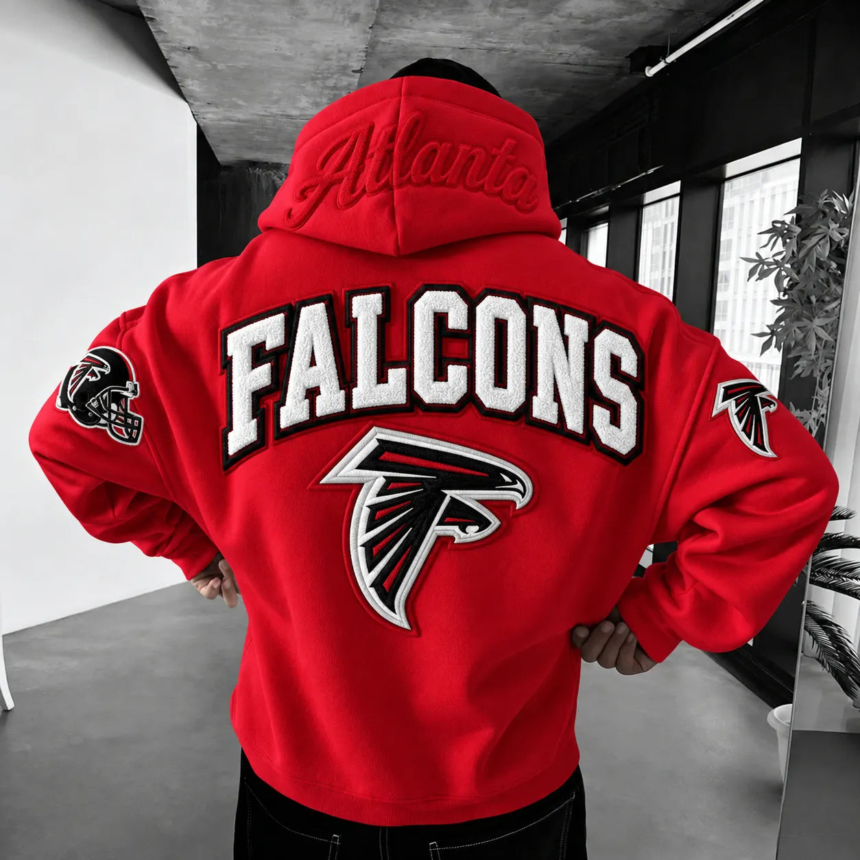 Rugby-print Hoodie