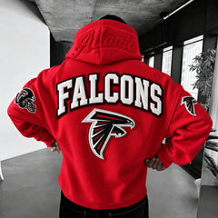 Rugby-print Hoodie