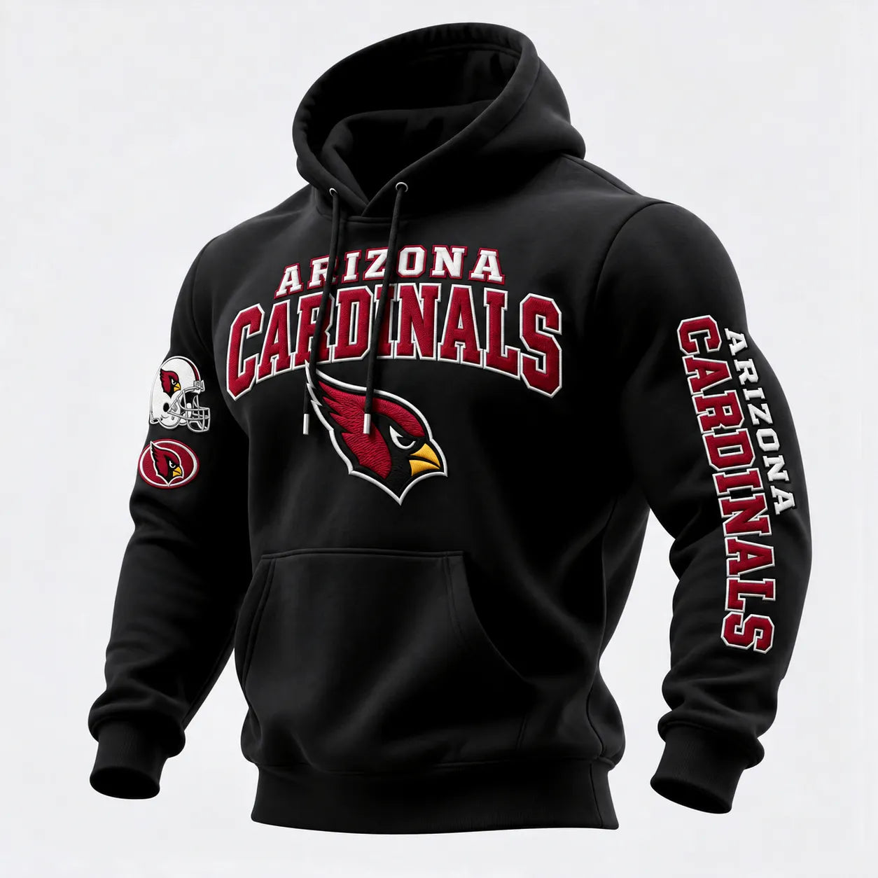 Rugby-print Hooded Sweatshirt