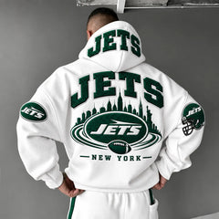 Rugby-print Hoodie