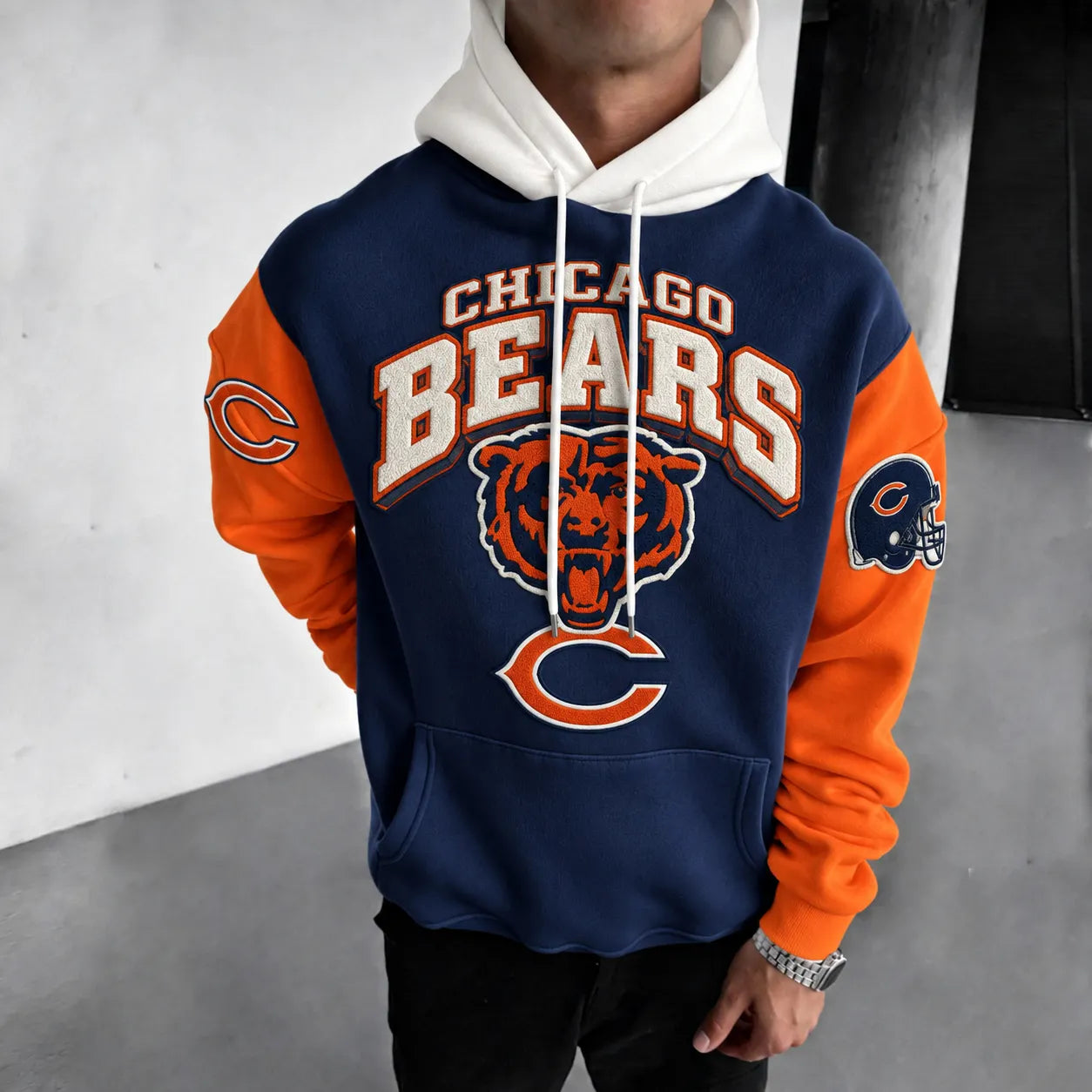 Rugby-print Hoodie