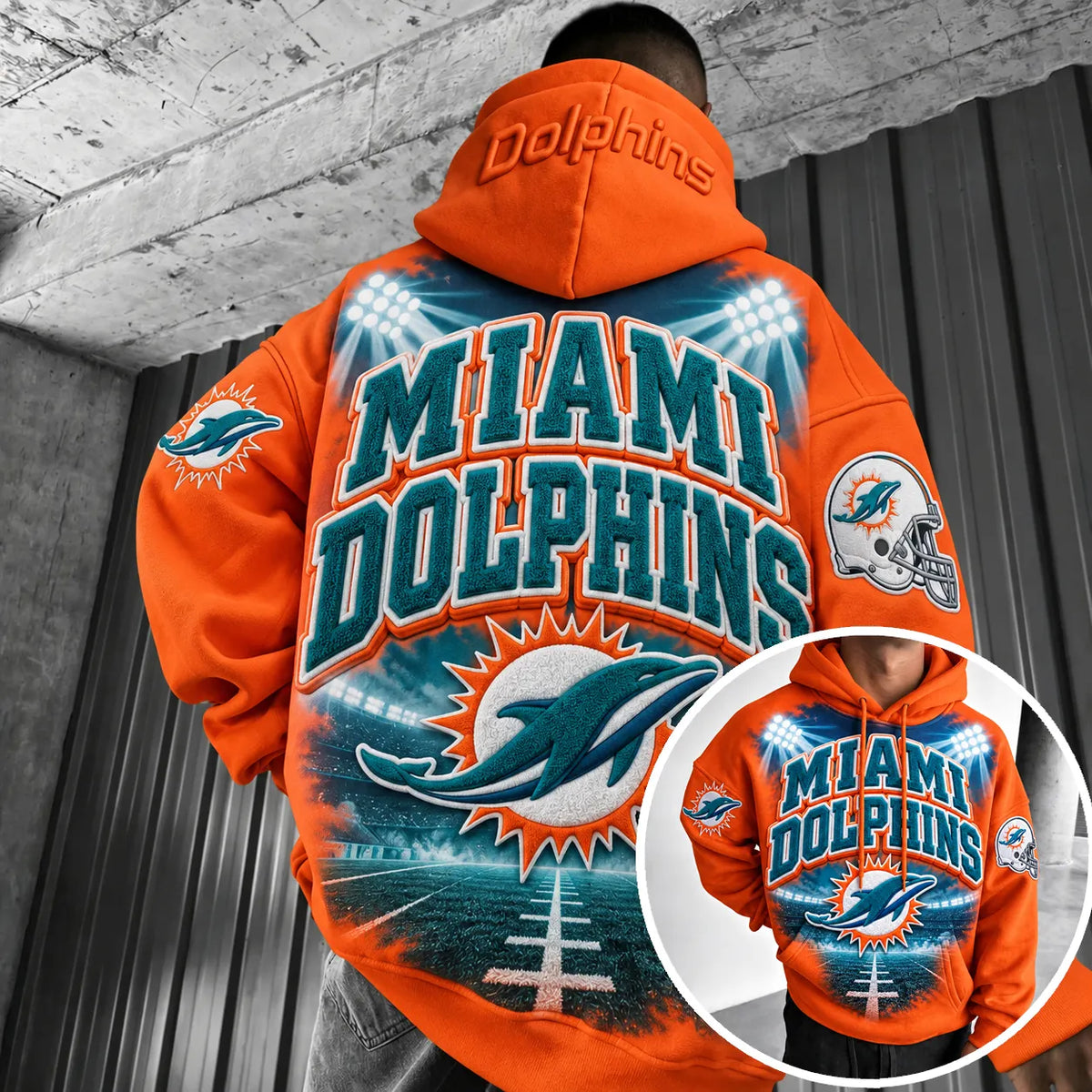 Rugby-print Hoodie