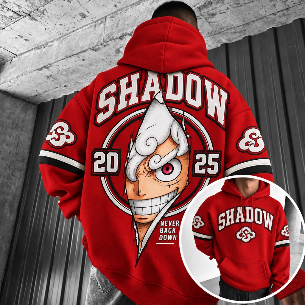 Anime-print hoodie