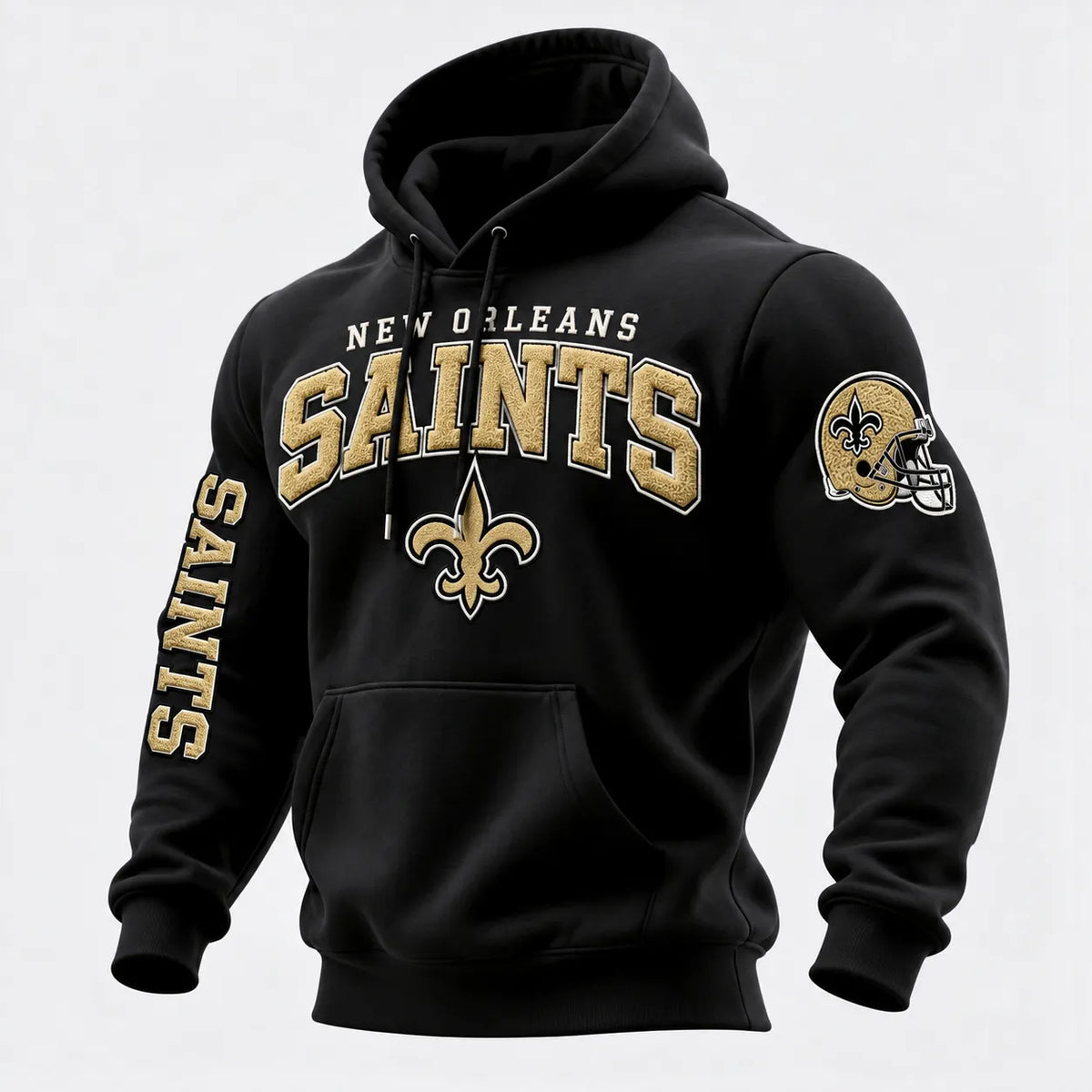 Rugby-print Hooded Sweatshirt