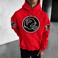 Rugby-print Hoodie