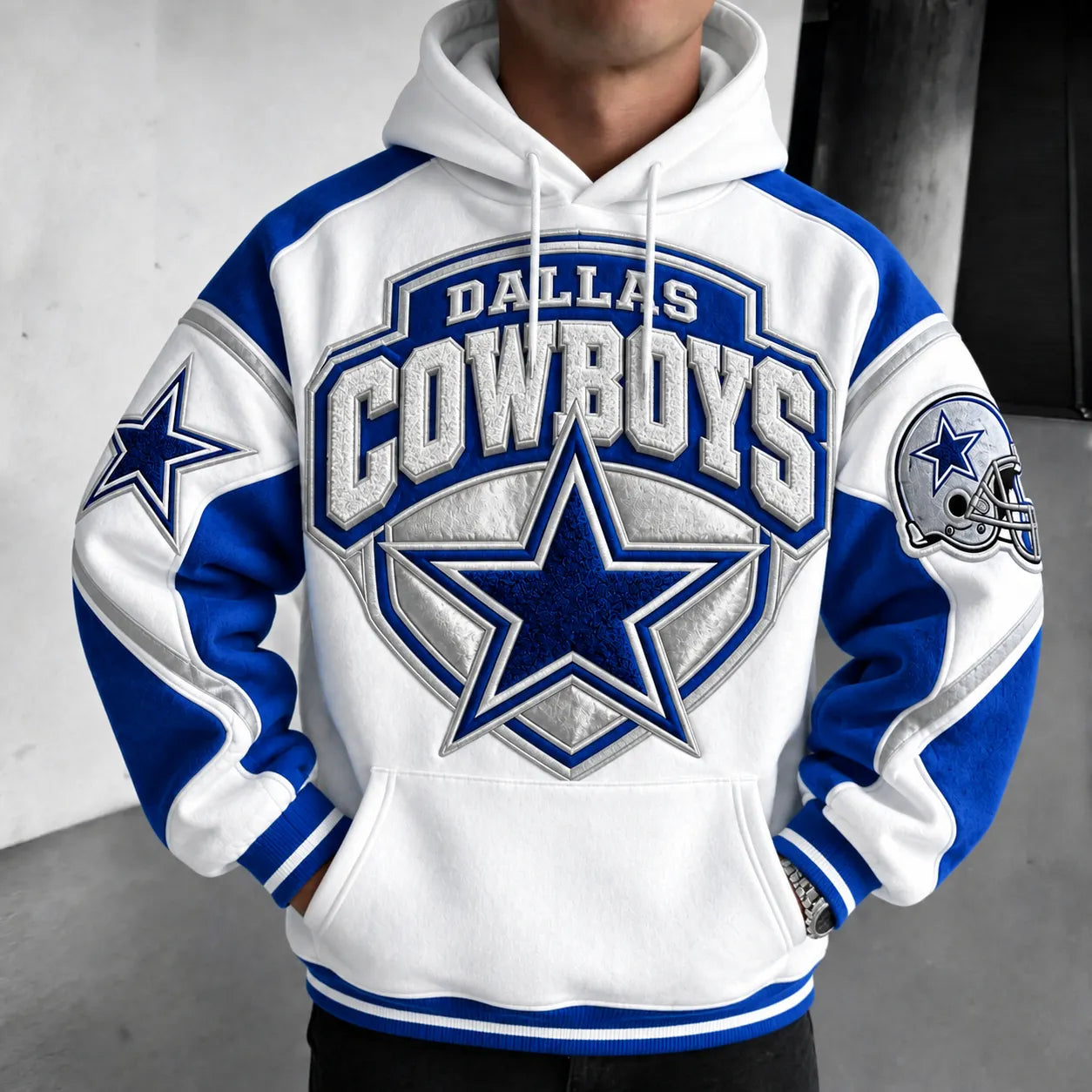 Rugby-print Hoodie
