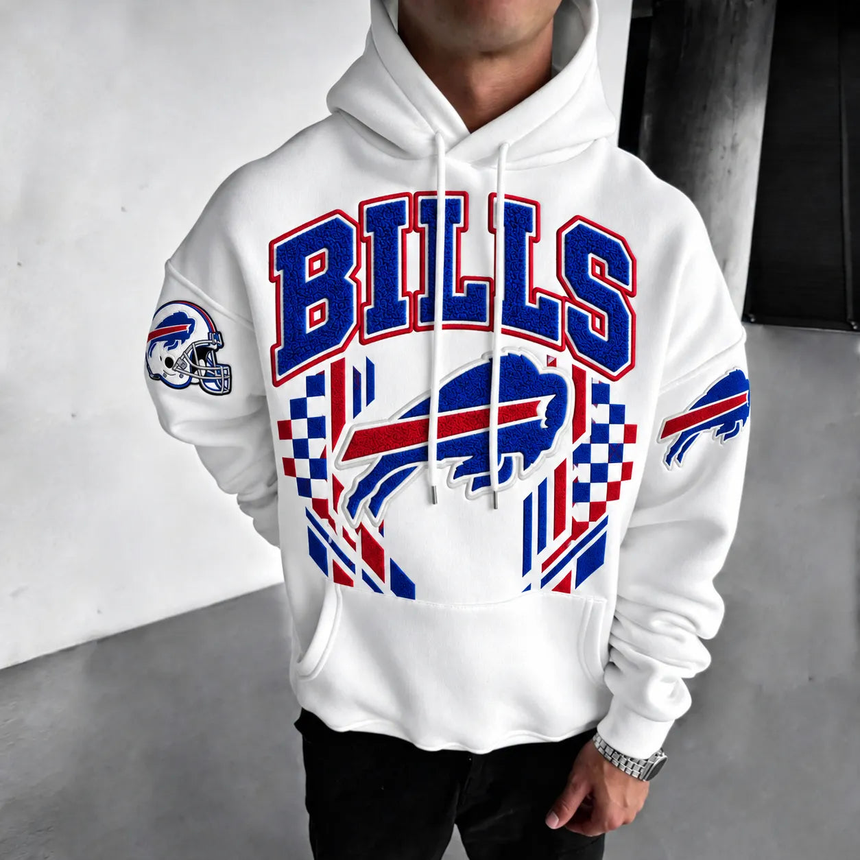 Rugby-print Hoodie