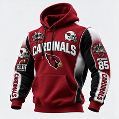 Rugby-print Hooded Sweatshirt