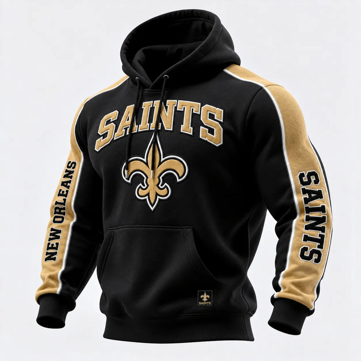 Rugby-print Hooded Sweatshirt