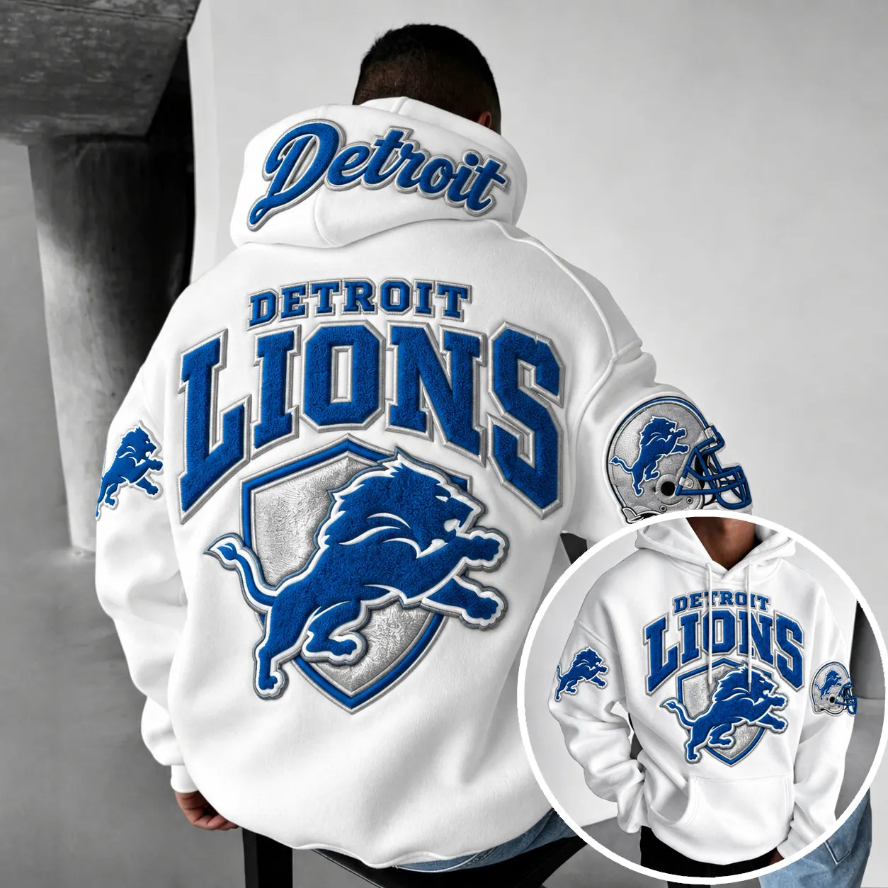 Rugby-print Hoodie