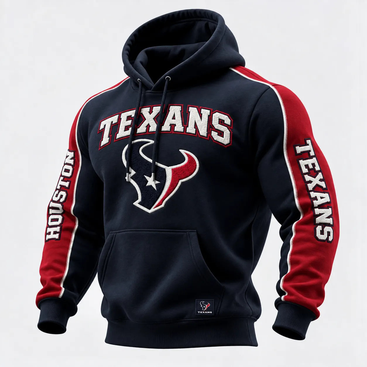 Rugby-print Hooded Sweatshirt