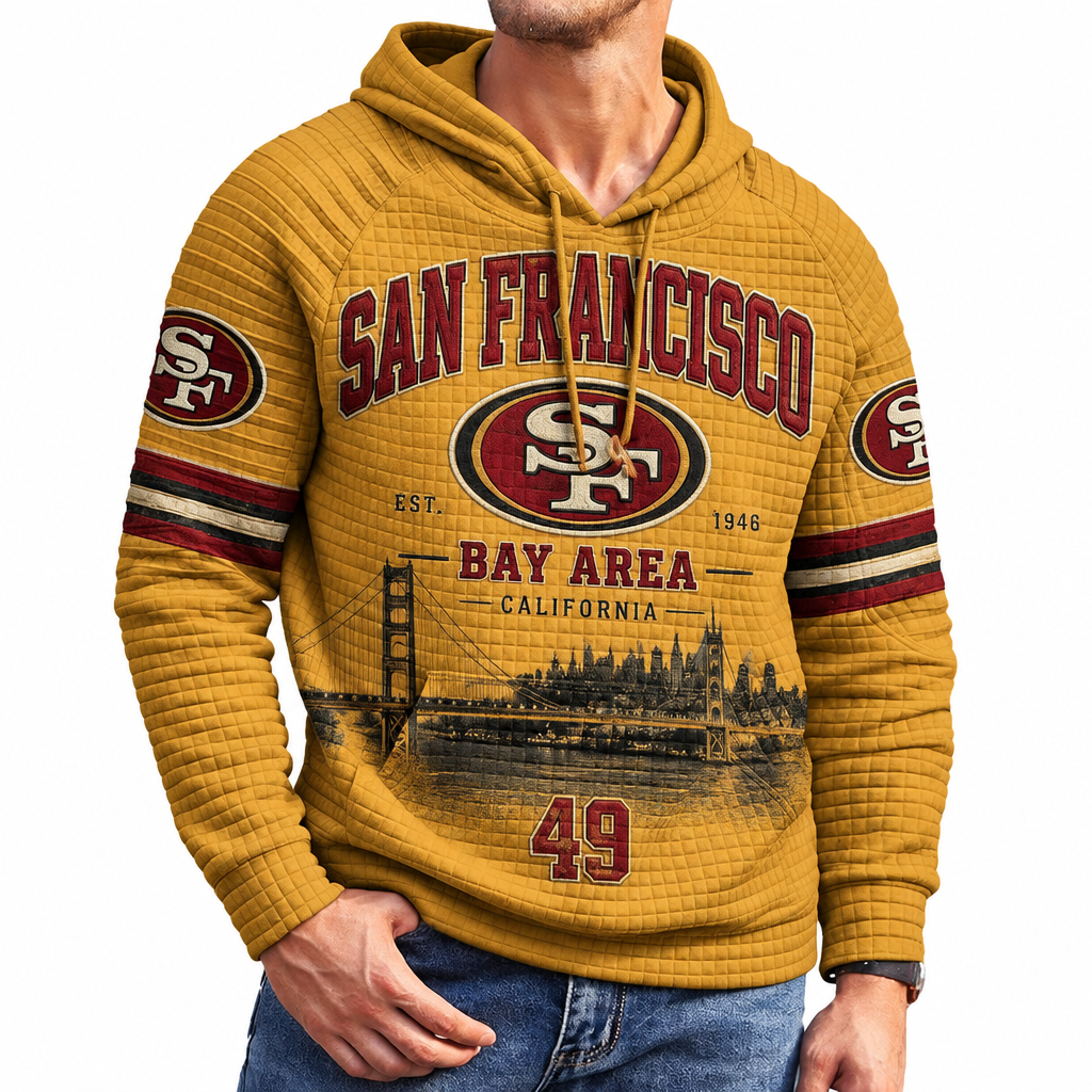 Rugby-print Hoodie