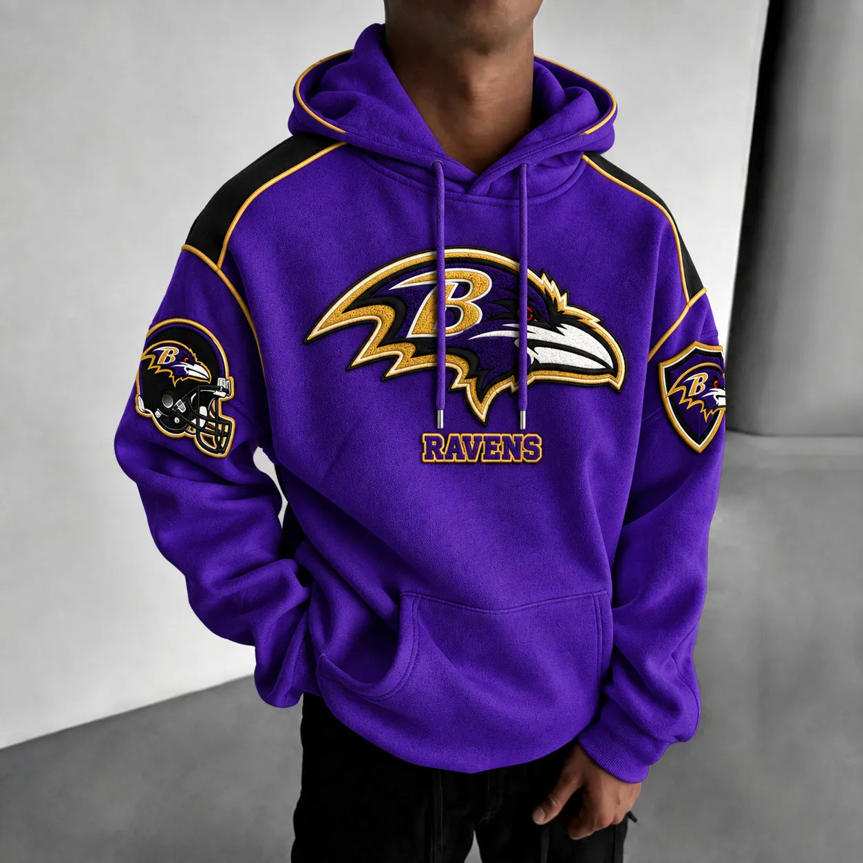 Rugby-print Hoodie