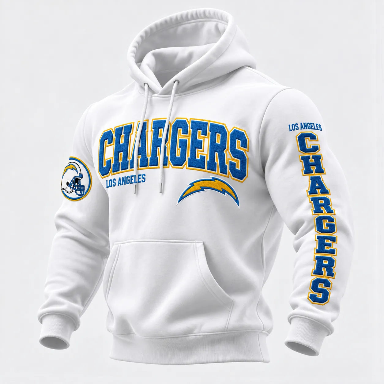 Rugby-print Hooded Sweatshirt