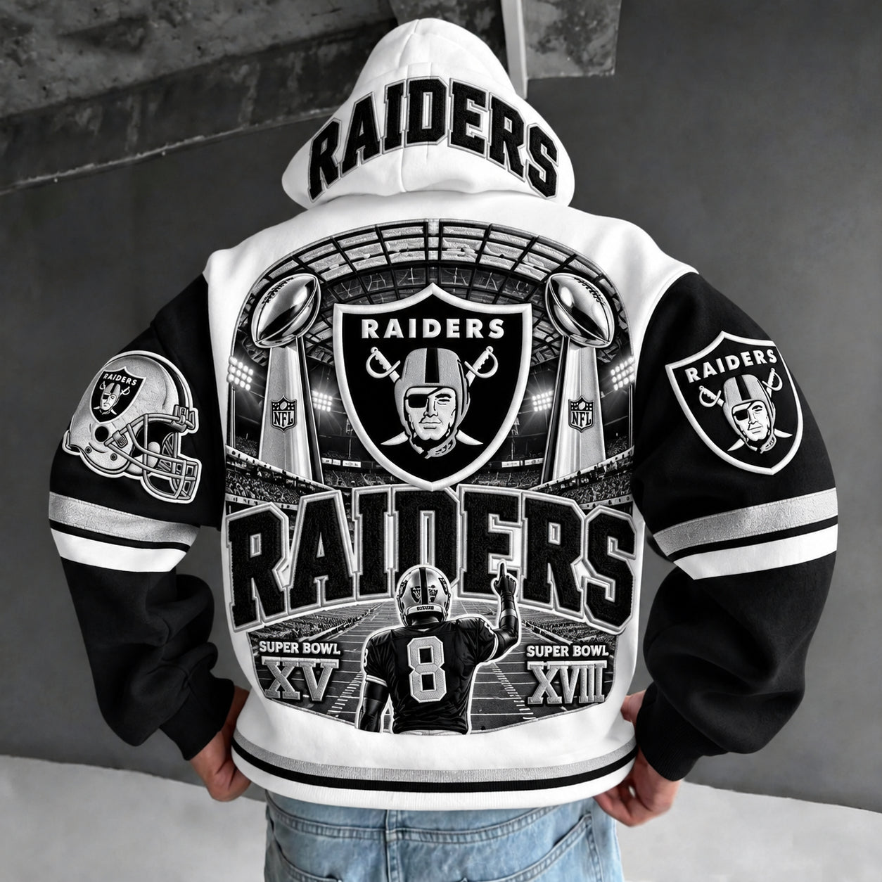 Rugby-print Hoodie