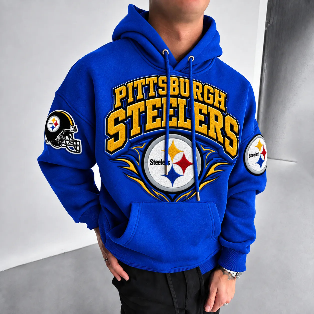 Rugby-print Hoodie