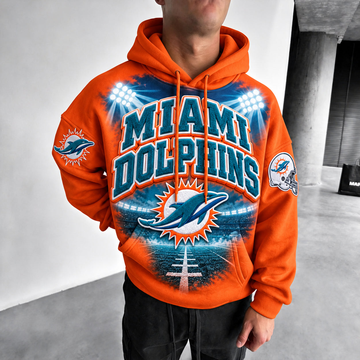 Rugby-print Hoodie