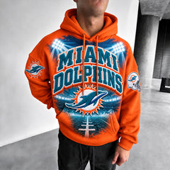 Rugby-print Hoodie