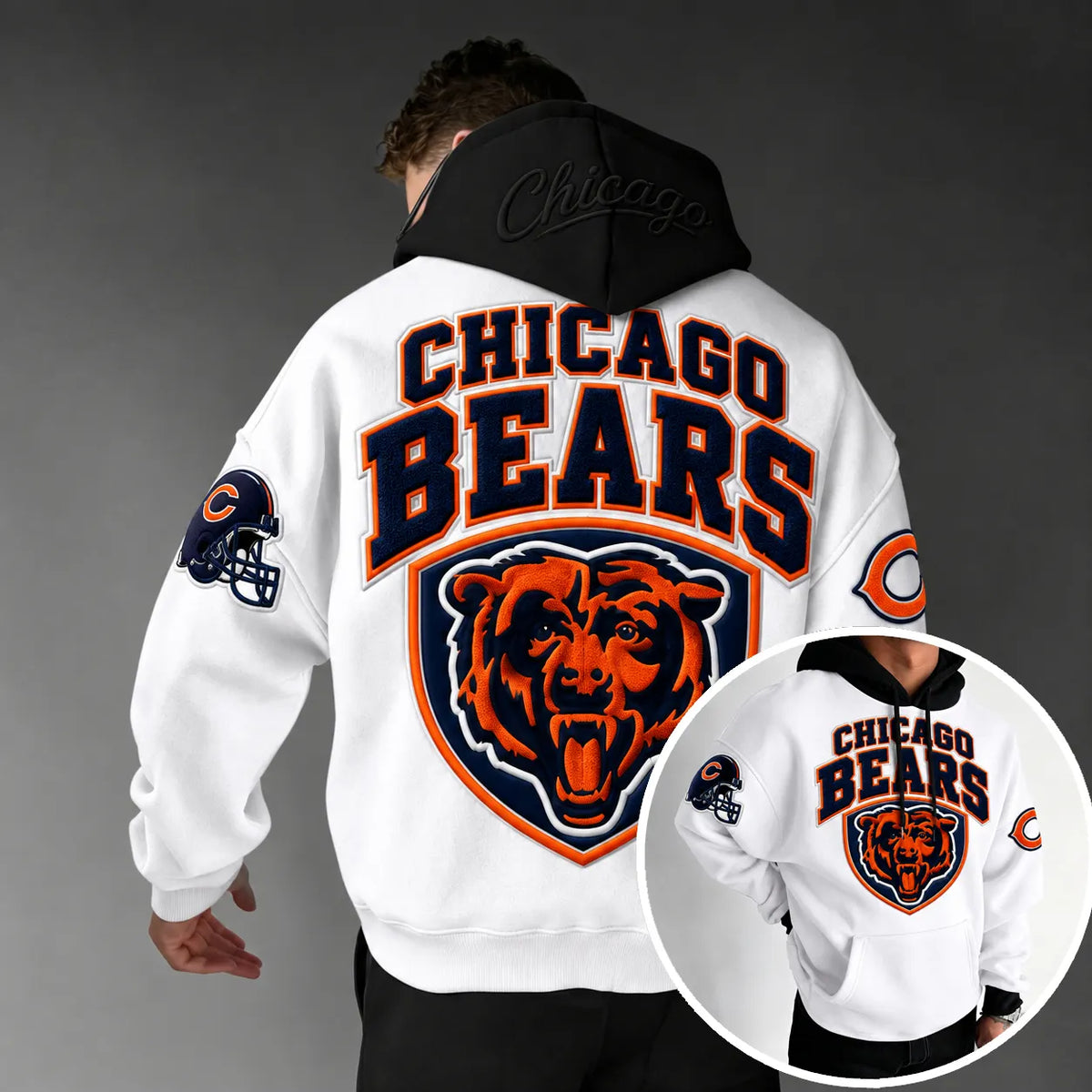 Rugby-print Hoodie