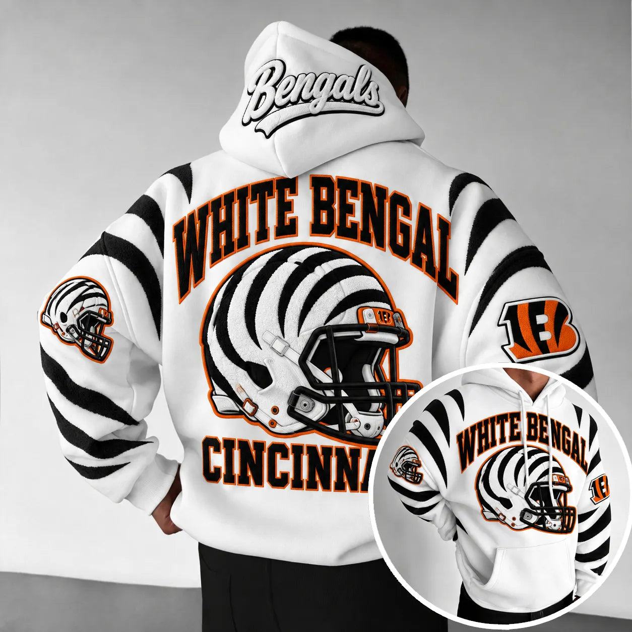 Rugby-print Hoodie