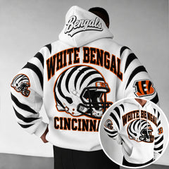 Rugby-print Hoodie