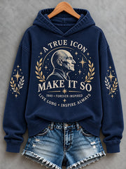 Women's Make It So Print Casual Sweatshirt