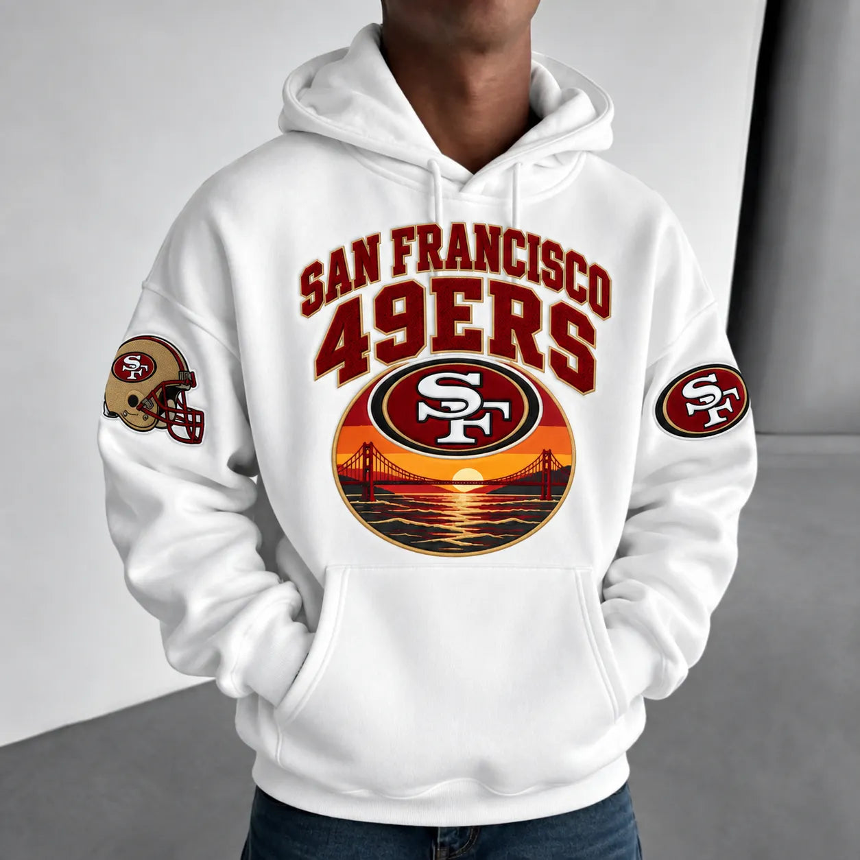 Rugby-print Hoodie