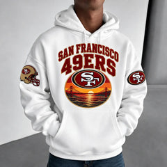Rugby-print Hoodie