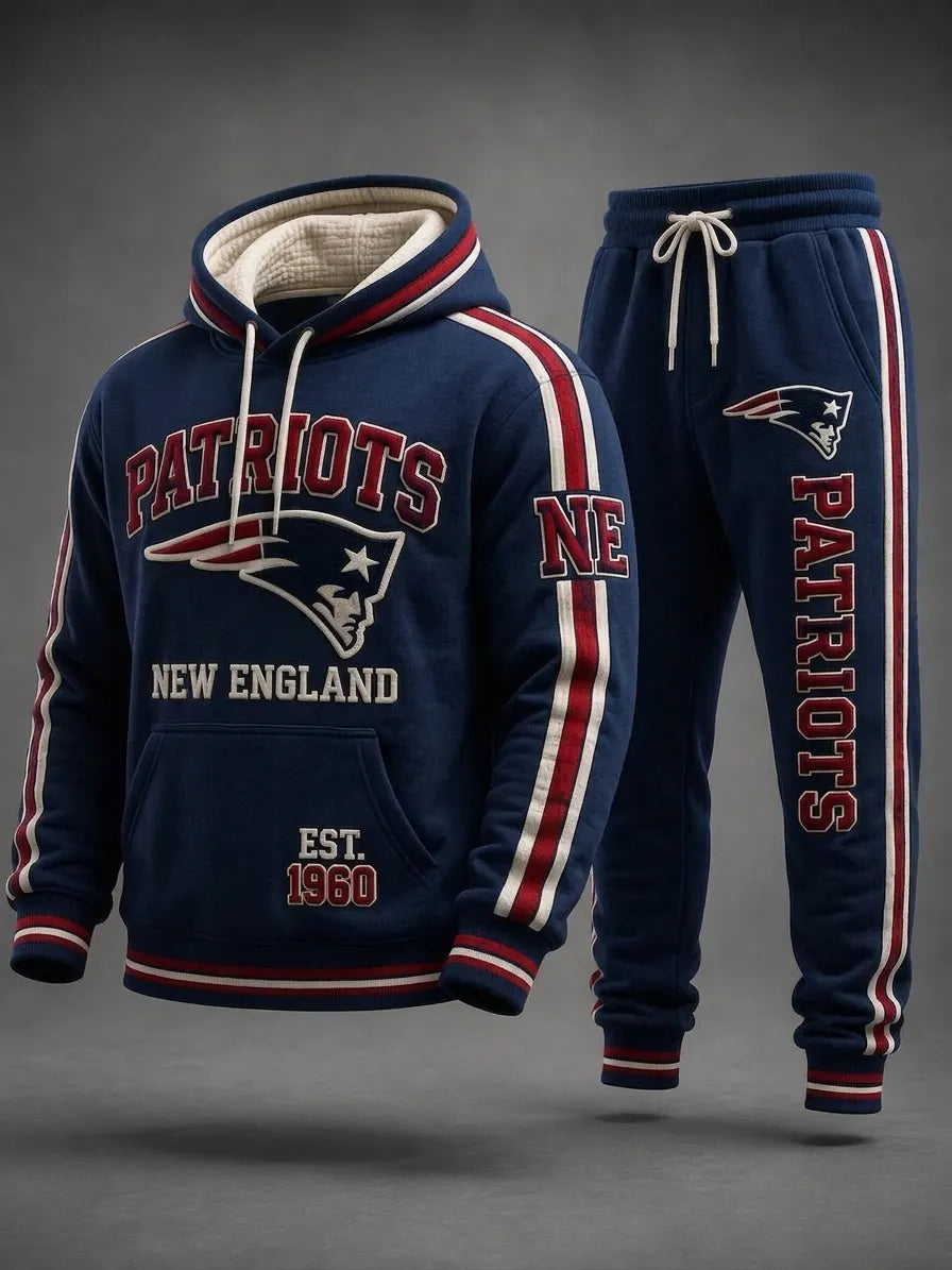 Unisex Casual Football Print Hoodies Set