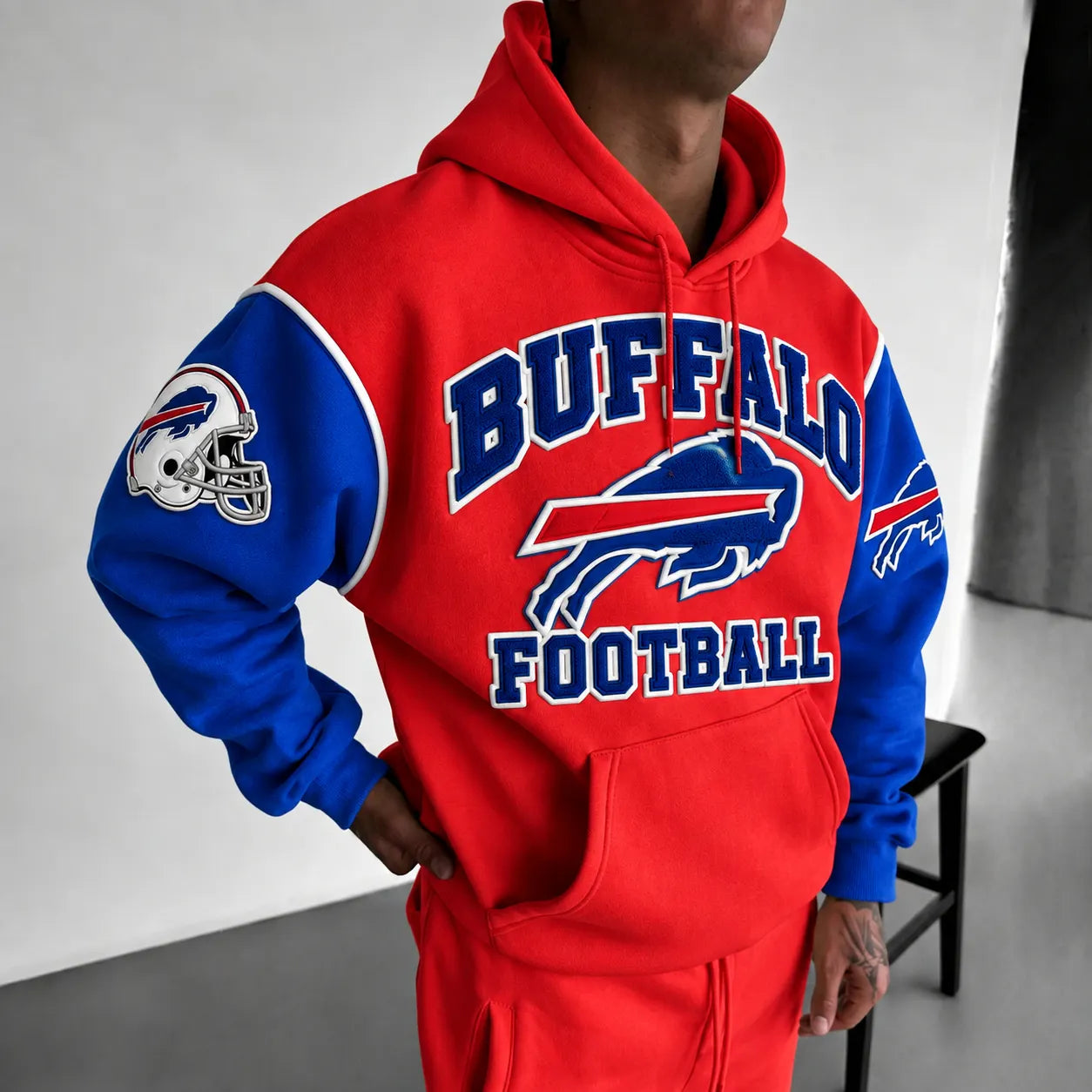 Rugby-print Hoodie
