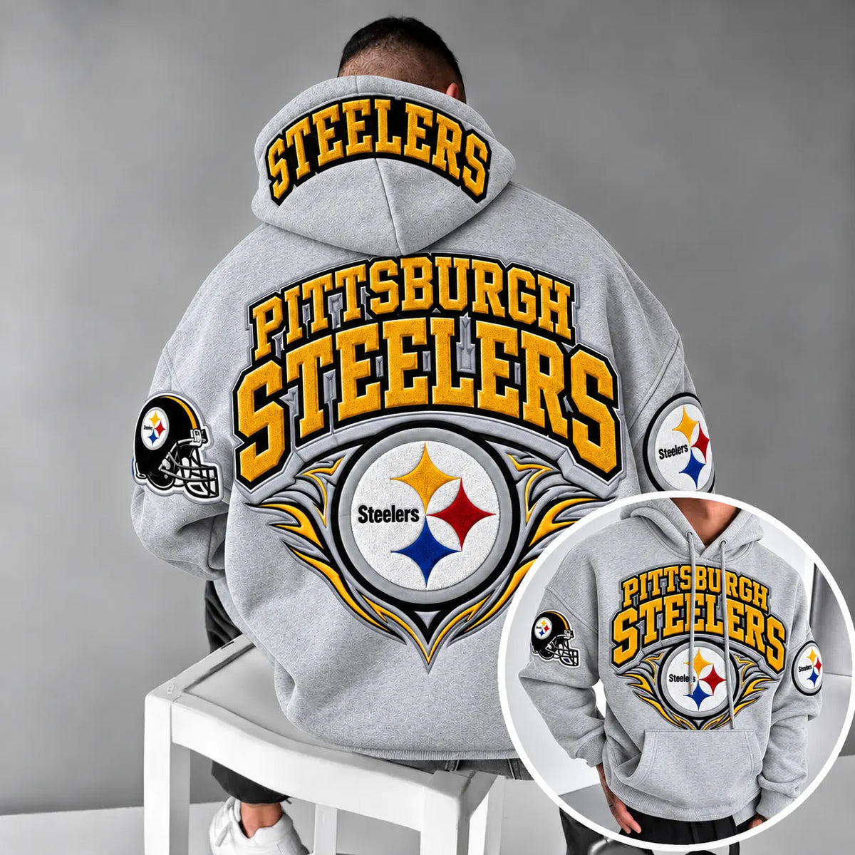 Rugby-print Hoodie