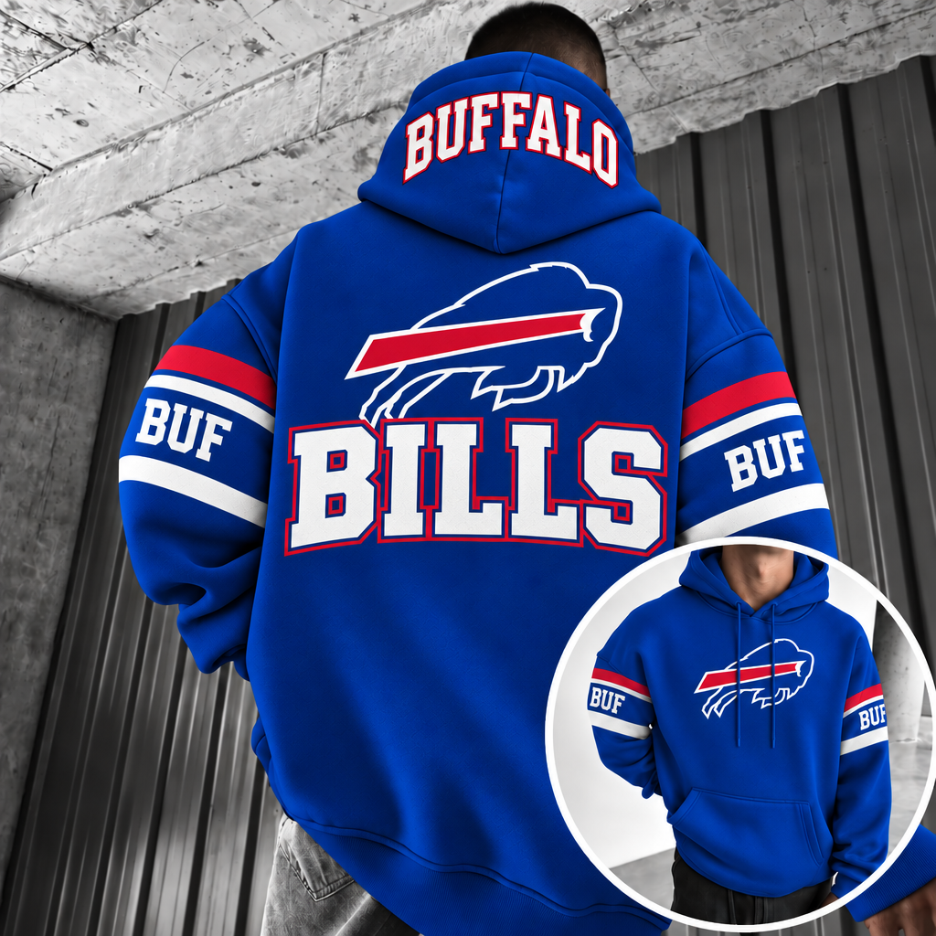 Rugby-print Hoodie
