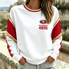 Women's Football Fan Graphic Crewneck Sweatshirt
