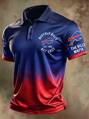 Men's Football Team Short-Sleeve Polo Shirt