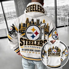 Rugby-print Hoodie