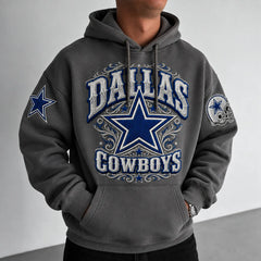 Rugby-print Hoodie